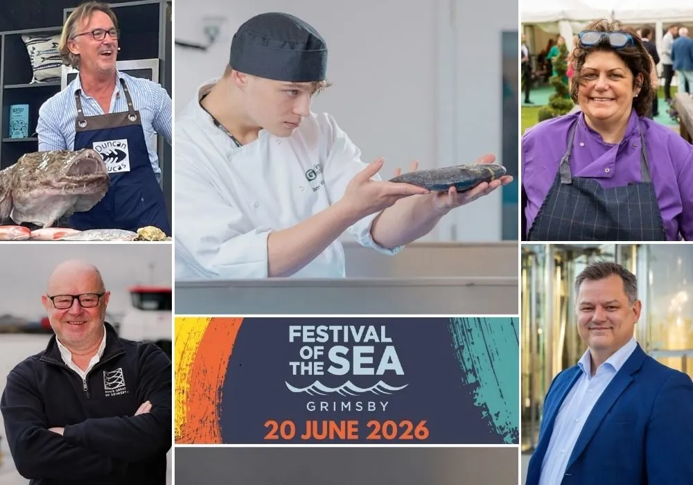 A montage of Festival of the Sea activity featuring chefs, students and partners.
